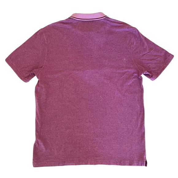 Bullock & Jones Quarter Zip Polo Mens Large Knit Cotton Stretch Purple Short Sle - Picture 6 of 11